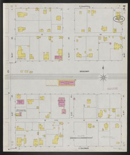 1900 Griffin area survey map